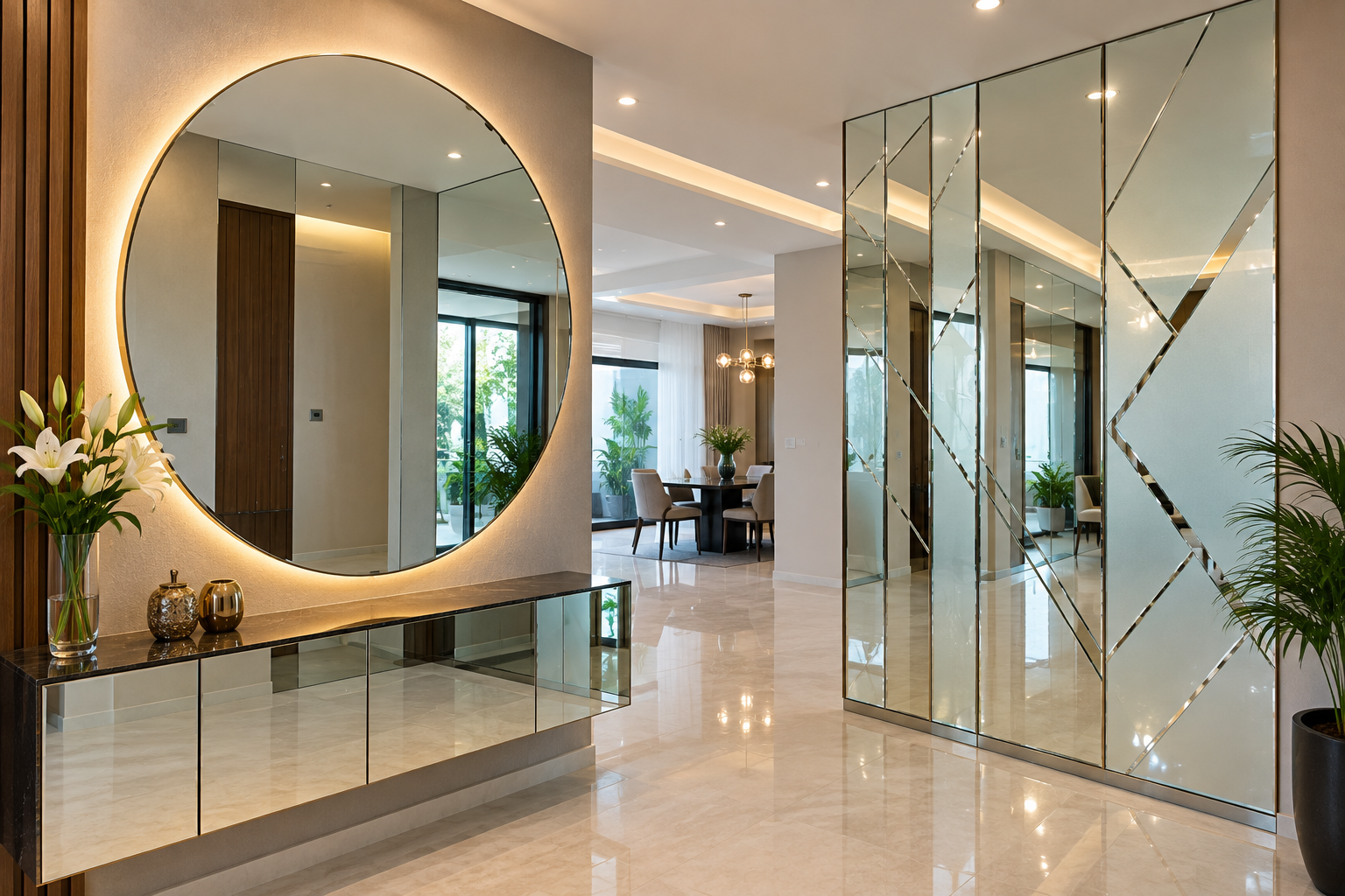 Modern glass doors and windows